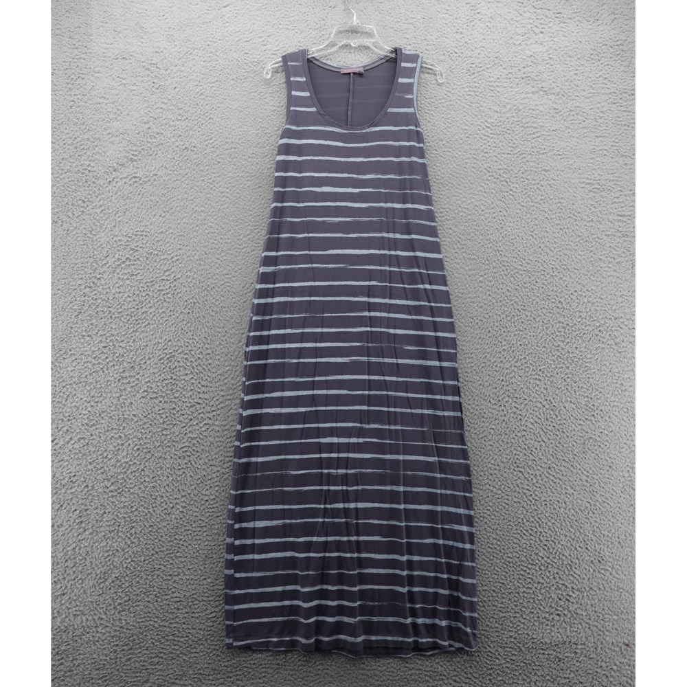 Fresh Produce Maxi Dress Small Blue Striped Sleeveless Casual Women Beach USA